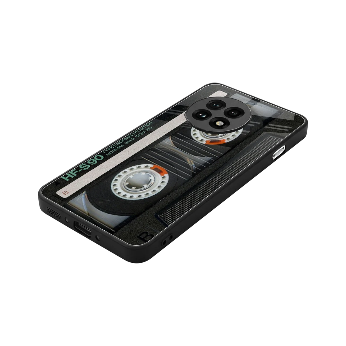 Cassette Tape stylish phone case for oneplus 13r | glossy glass and slim fit