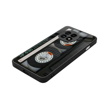Cassette Tape stylish phone case for oneplus 13r | glossy glass and slim fit