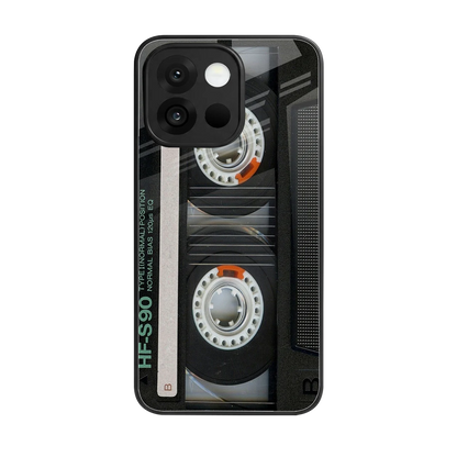 Cassette Tape back phone cover | glass case for oneplus 13s