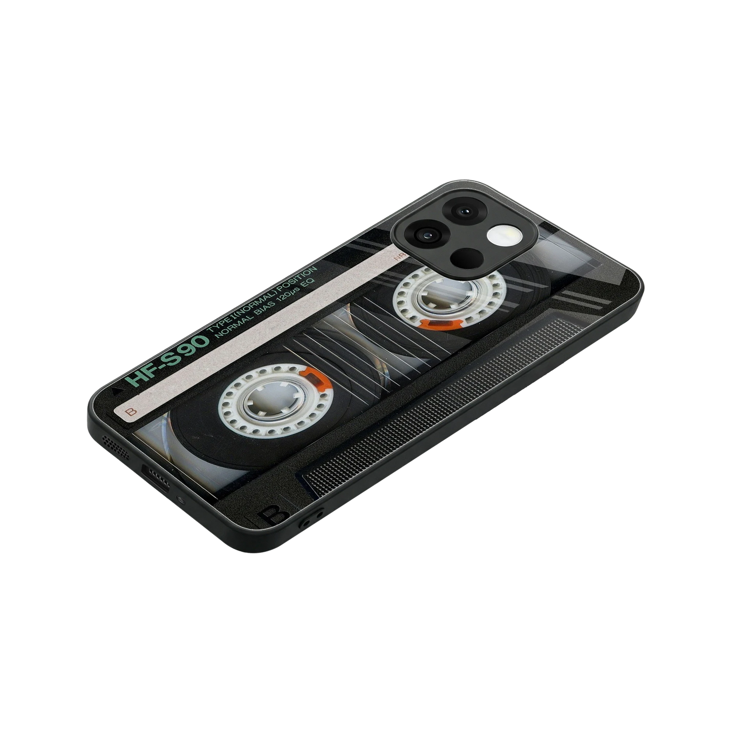 Cassette Tape stylish phone case for oneplus 13s | glossy glass and slim fit