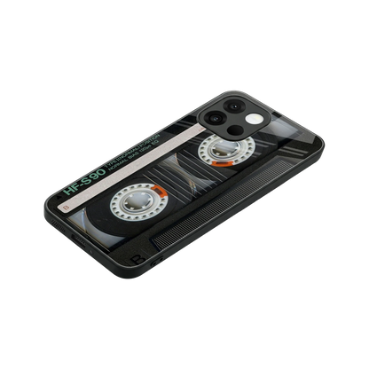 Cassette Tape stylish phone case for oneplus 13s | glossy glass and slim fit