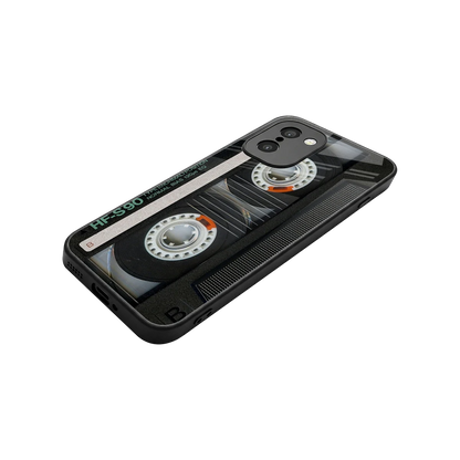 Cassette Tape stylish phone case for oneplus 15r | glossy glass and slim fit