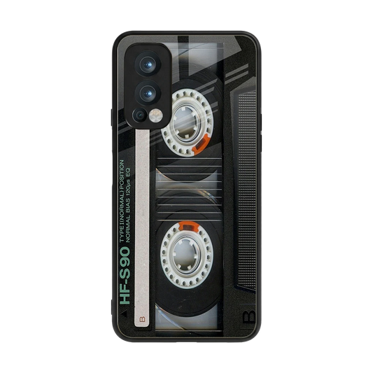 Cassette Tape back phone cover | glass case for oneplus nord 2