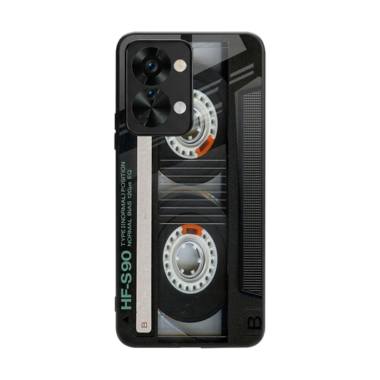 Cassette Tape back phone cover | glass case for oneplus nord 2t
