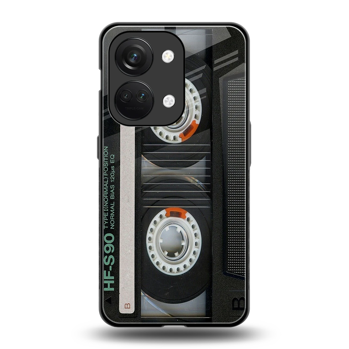 Cassette Tape back phone cover | glass case for oneplus nord 3