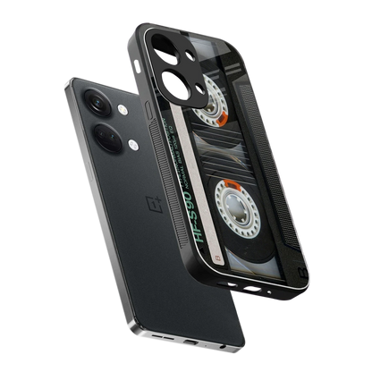 Cassette Tape sleek oneplus nord 3 cover with tempered glass back and TPU edges