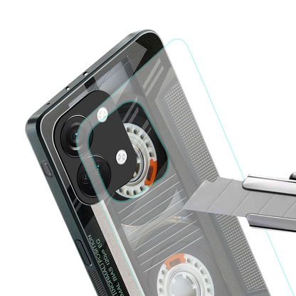 Cassette Tape stylish phone case for oneplus nord 3 | glossy glass and slim fit