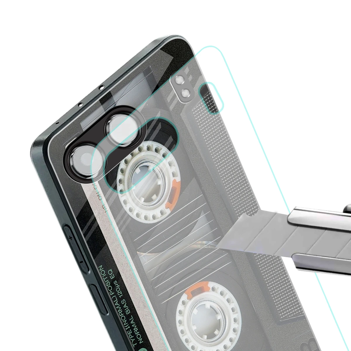 Cassette Tape stylish phone case for oneplus nord 4 | glossy glass and slim fit