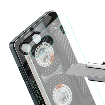 Cassette Tape stylish phone case for oneplus nord 4 | glossy glass and slim fit