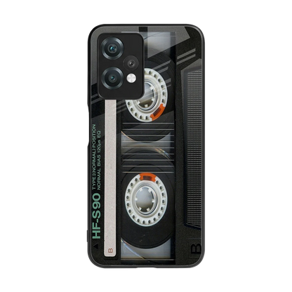 Cassette Tape back phone cover | glass case for oneplus nord ce 2 lite