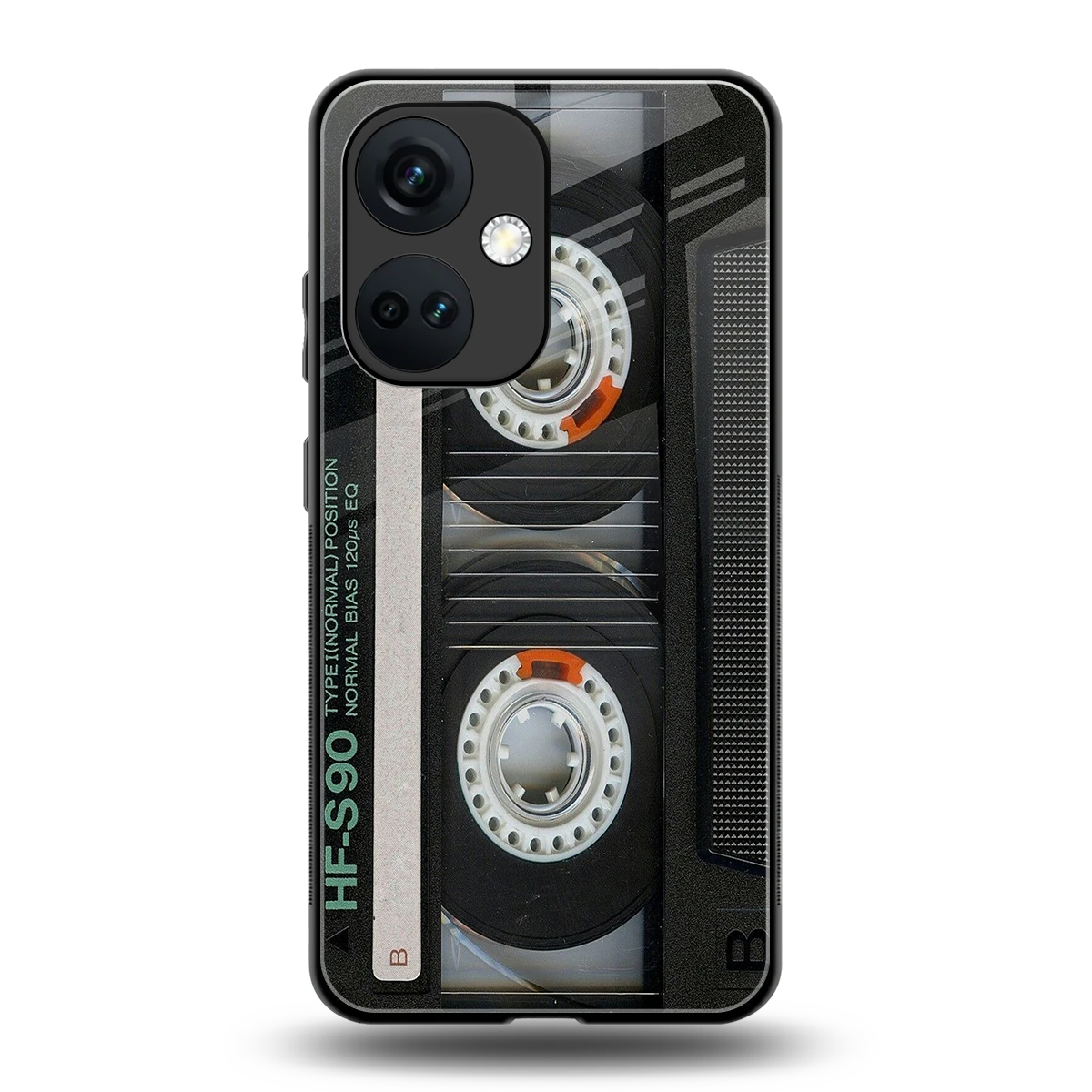 Cassette Tape back phone cover | glass case for oneplus nord ce 3