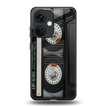 Cassette Tape back phone cover | glass case for oneplus nord ce 3
