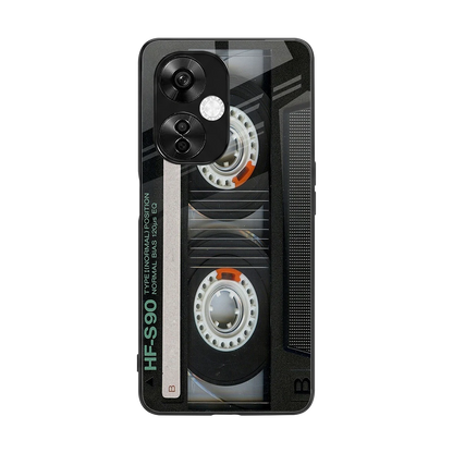 Cassette Tape back phone cover | glass case for oneplus nord ce 3 lite