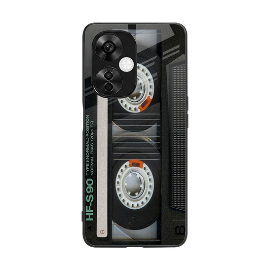 Cassette Tape back phone cover | glass case for oneplus nord ce 3 lite