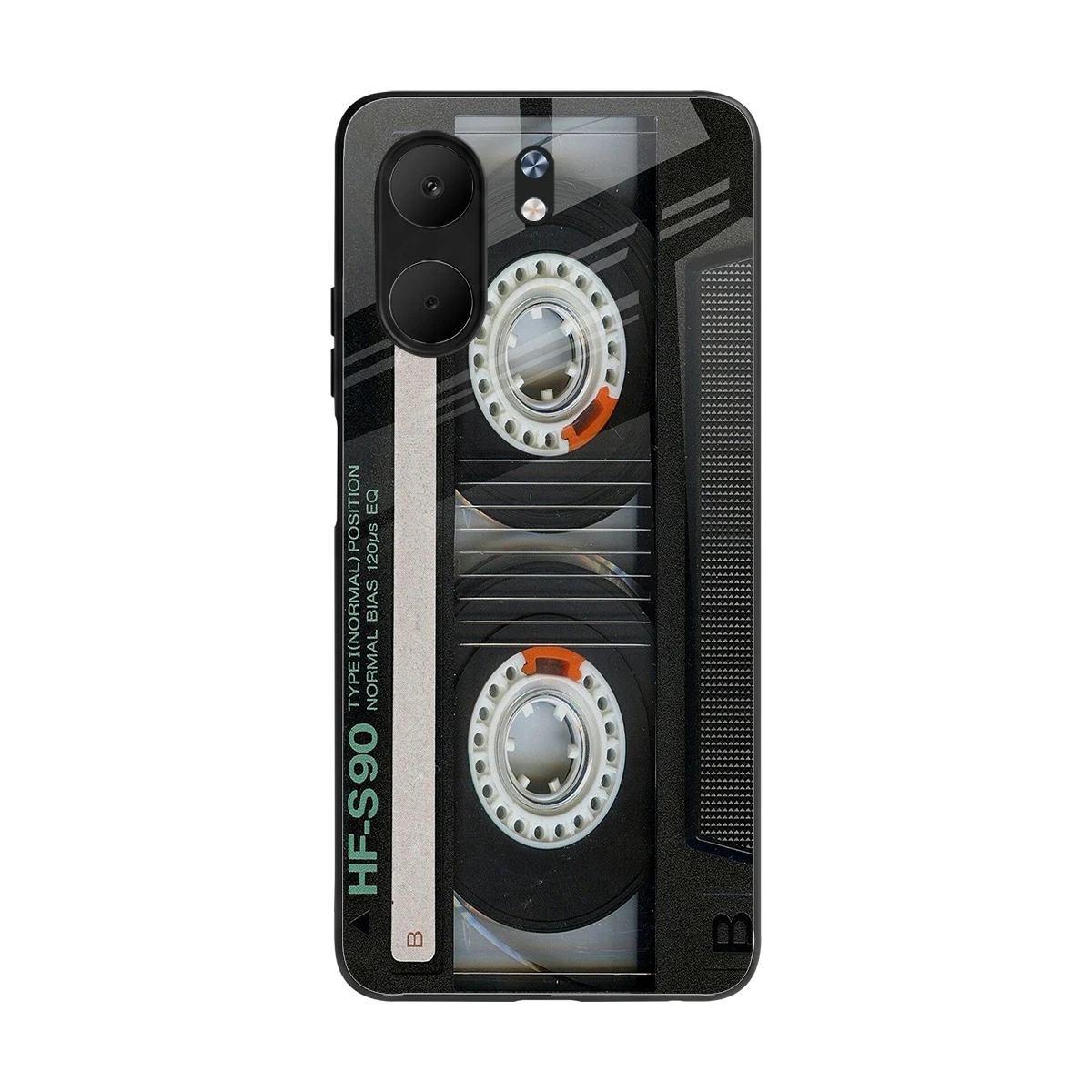 Cassette Tape back phone cover | glass case for oppo a5x 5g