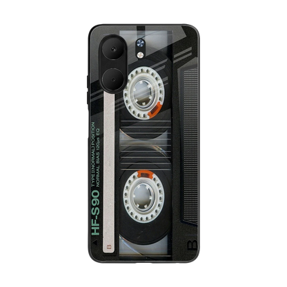 Cassette Tape back phone cover | glass case for oppo a5x 5g
