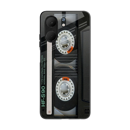 Cassette Tape back phone cover | glass case for oppo a5x 5g