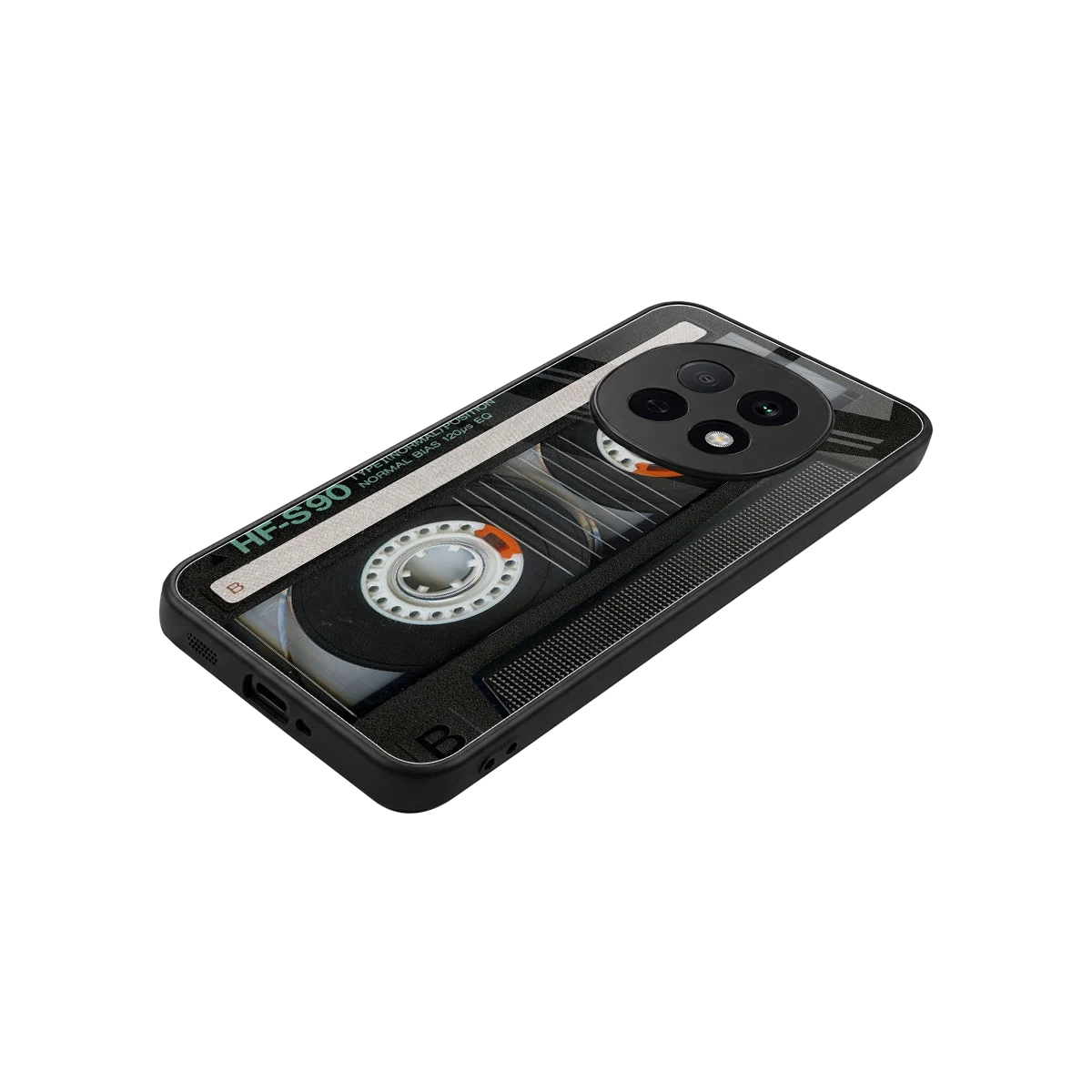Cassette Tape stylish phone case for oppo f29 pro 5g | glossy glass and slim fit