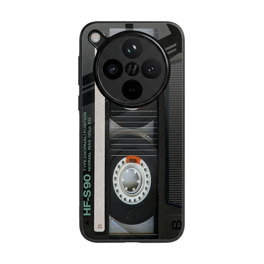 Cassette Tape back phone cover | glass case for oppo find x8