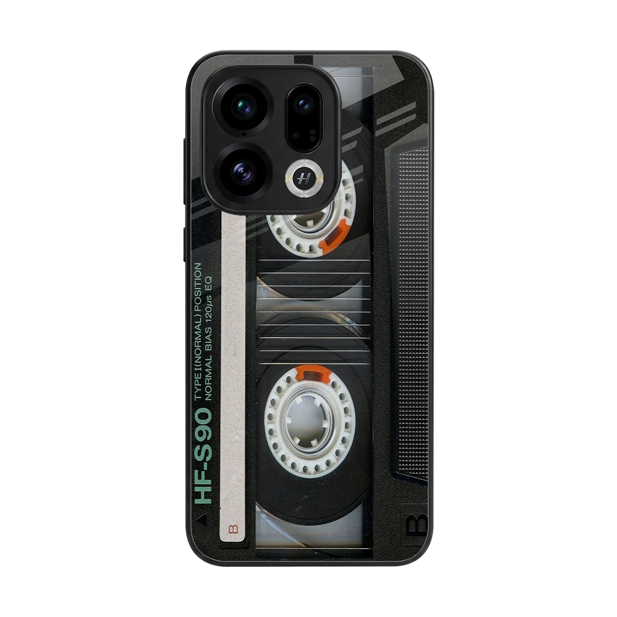 Cassette Tape back phone cover | glass case for oppo find x9
