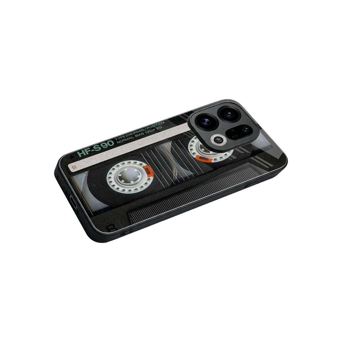 Cassette Tape stylish phone case for oppo find x9 | glossy glass and slim fit
