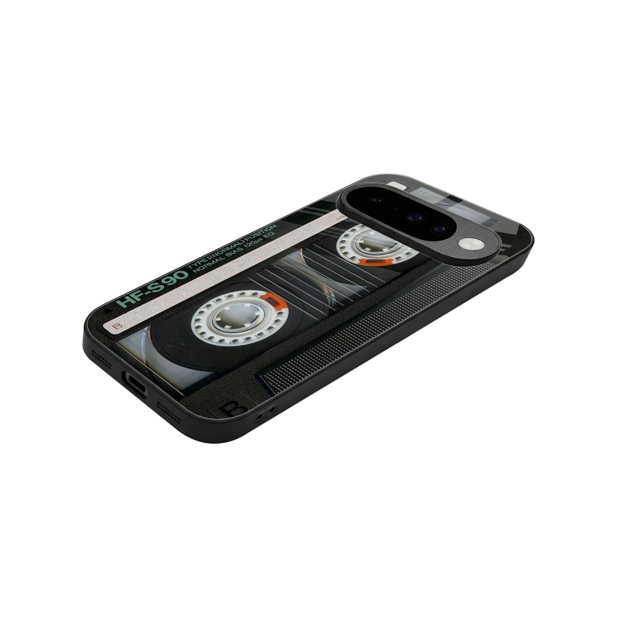 Cassette Tape stylish phone case for google pixel 10 | glossy glass and slim fit