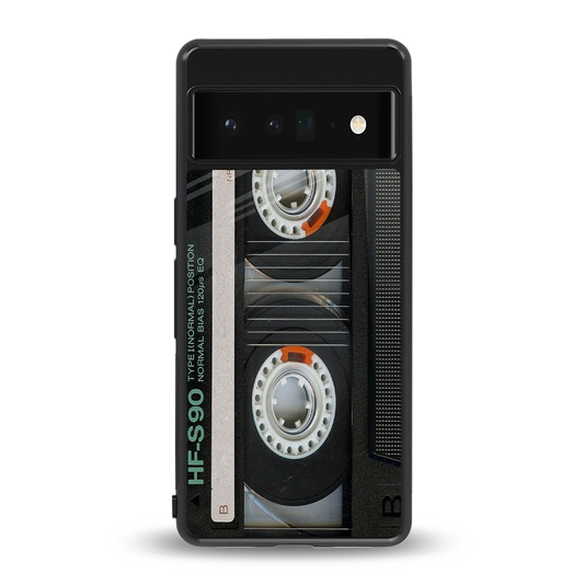 Cassette Tape back phone cover | glass case for google pixel 6 pro