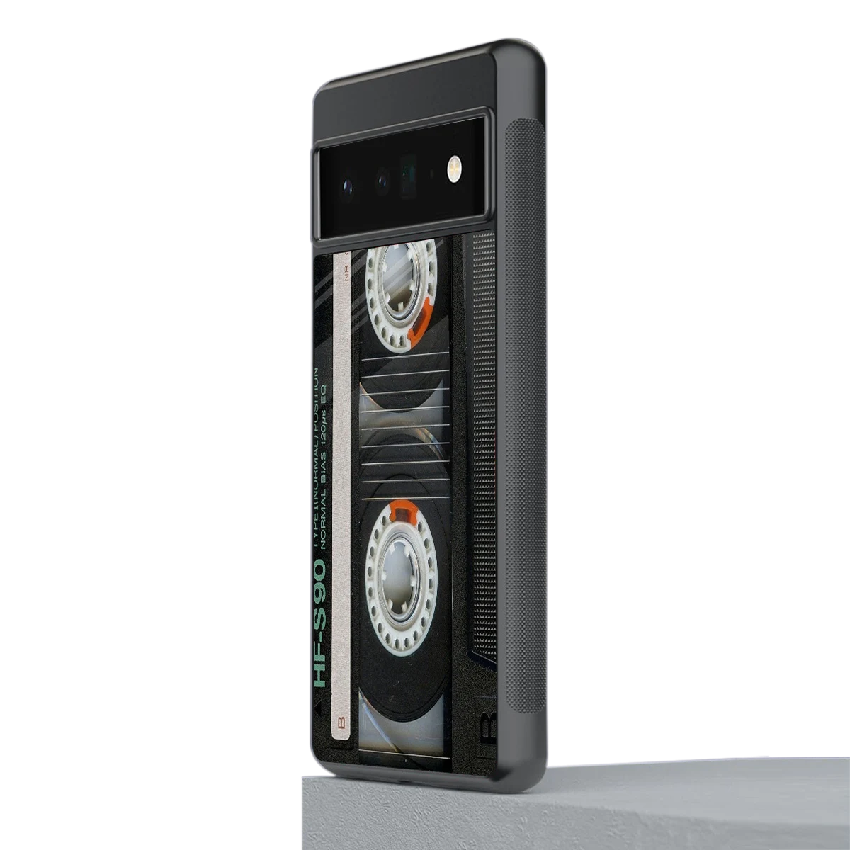 Cassette Tape stylish phone case for google pixel 6 pro | glossy glass and slim fit