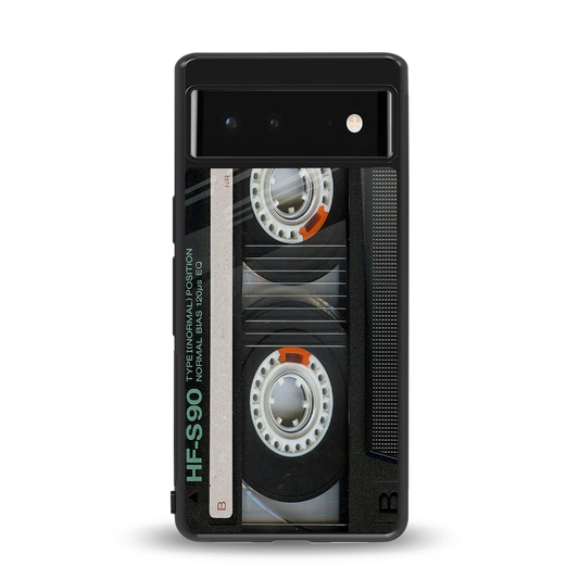 Cassette Tape back phone cover | glass case for google pixel 6