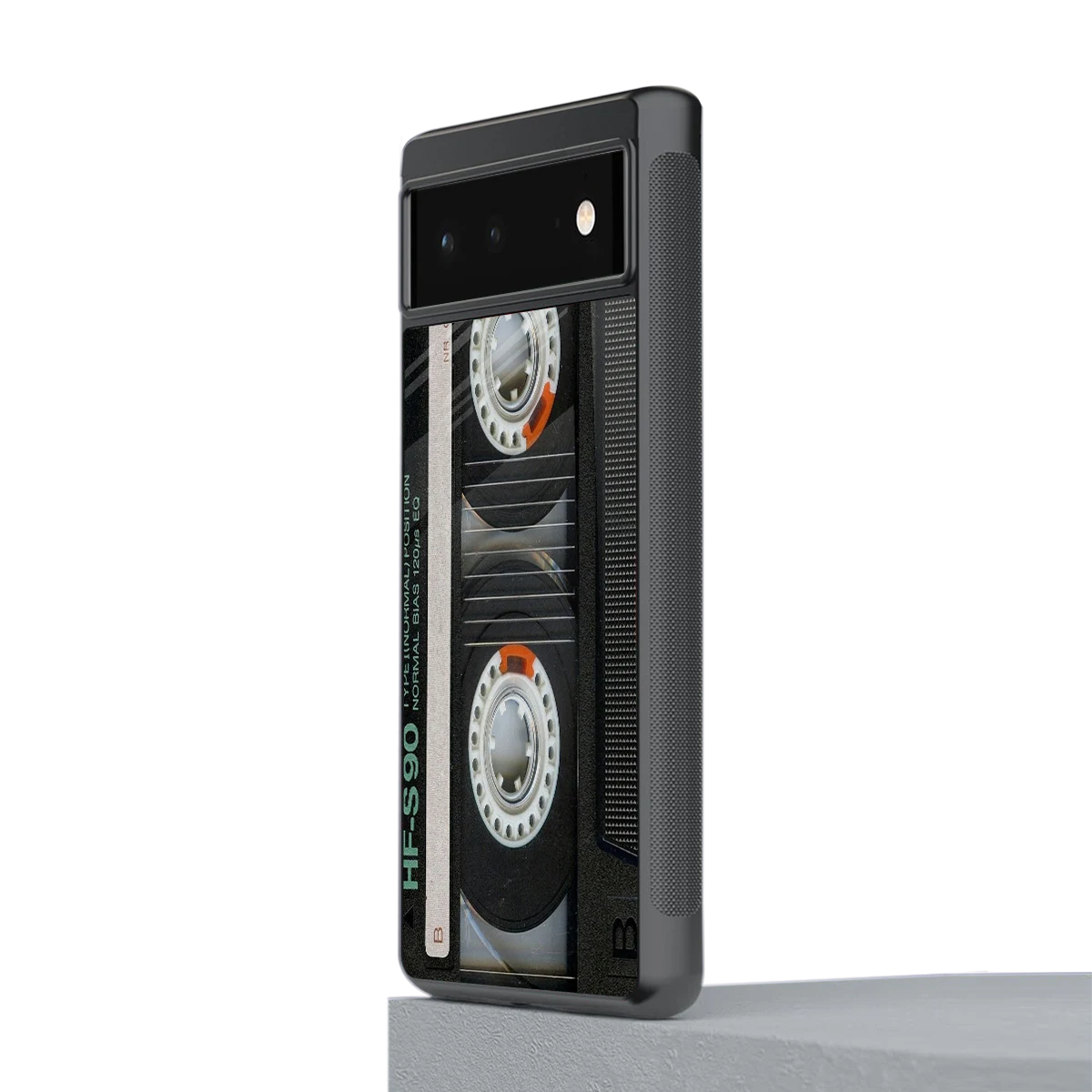 Cassette Tape stylish phone case for google pixel 6a | glossy glass and slim fit