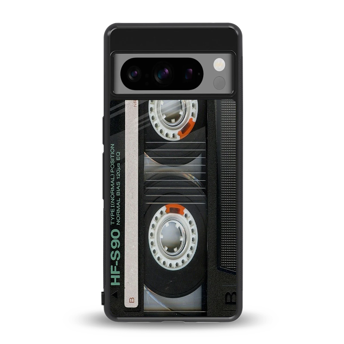 Cassette Tape back phone cover | glass case for google pixel 8 pro
