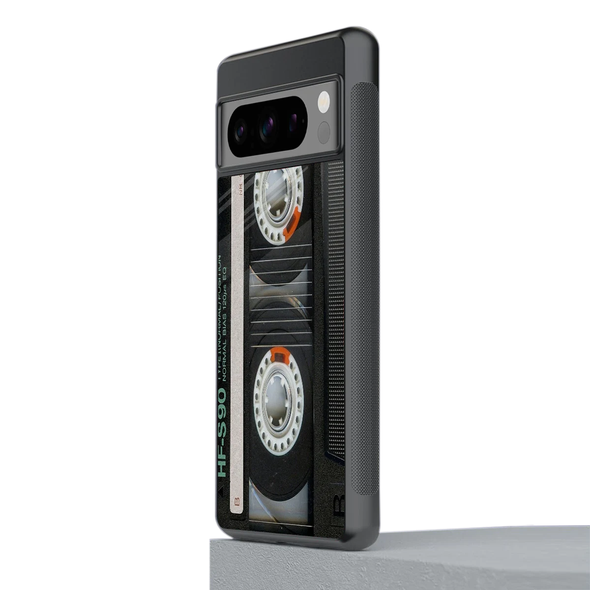 Cassette Tape stylish phone case for google pixel 8 pro | glossy glass and slim fit