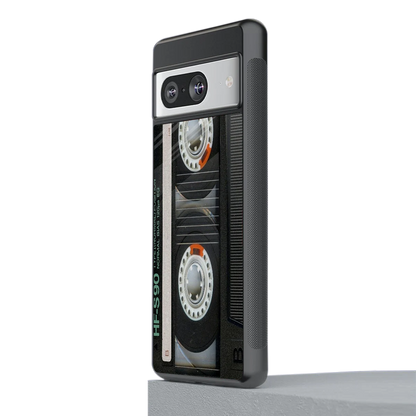 Cassette Tape stylish phone case for google pixel 8 | glossy glass and slim fit