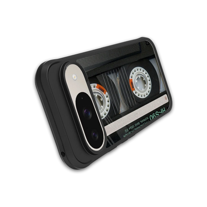 Cassette Tape stylish phone case for google pixel 9 | glossy glass and slim fit