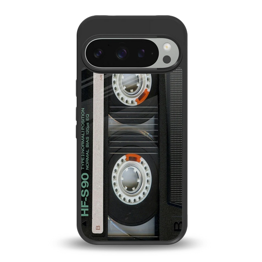 Cassette Tape back phone cover | glass case for google pixel 9 pro