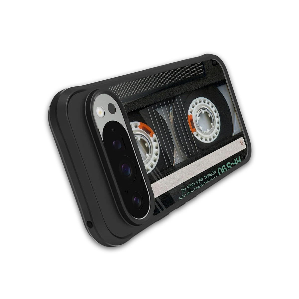 Cassette Tape stylish phone case for google pixel 9 pro | glossy glass and slim fit