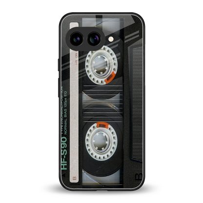 Cassette Tape back phone cover | glass case for google pixel 10a