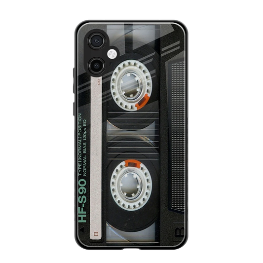 Cassette Tape back phone cover | glass case for samsung galaxy a06 5g