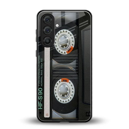 Cassette Tape back phone cover | glass case for samsung galaxy a36 5g