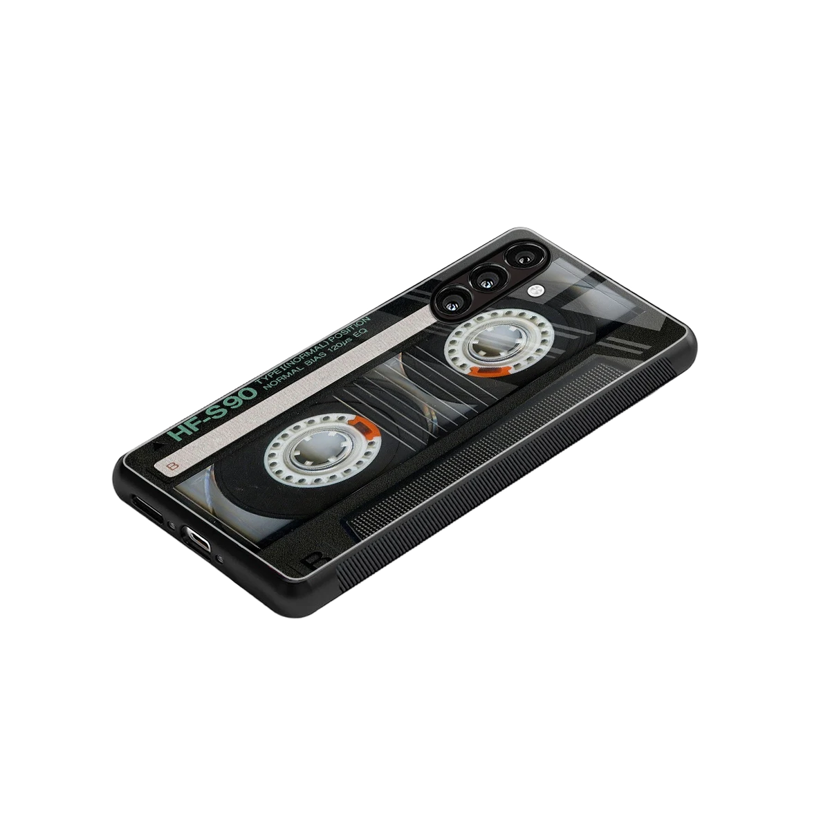 Cassette Tape stylish phone case for samsung galaxy m34 5g | glossy glass and slim fit