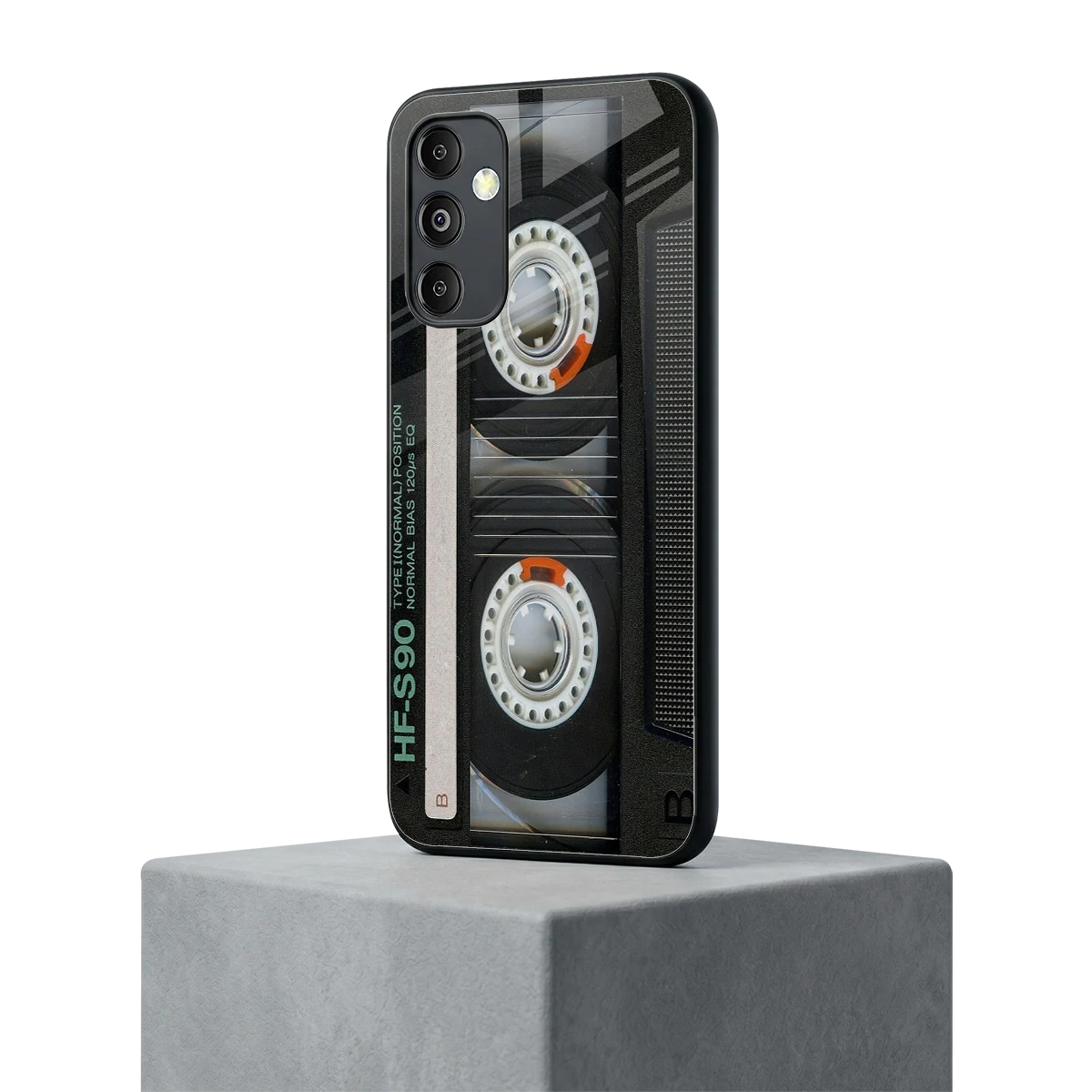 Cassette Tape samsung galaxy m14 5g mobile cover | shockproof glass phone case