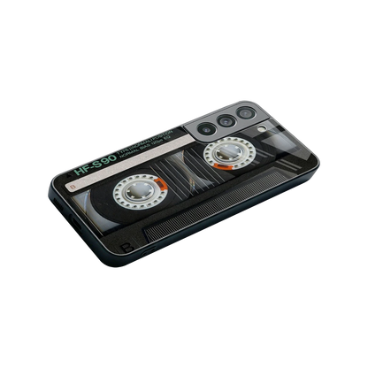 Cassette Tape stylish phone case for samsung galaxy s22 | glossy glass and slim fit