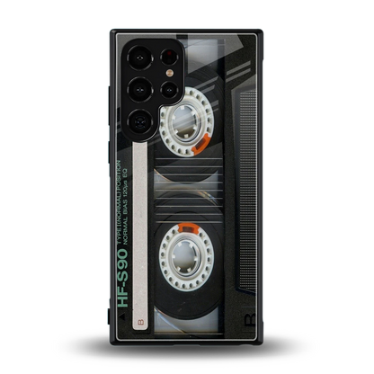 Cassette Tape back phone cover | glass case for samsung galaxy s23 ultra