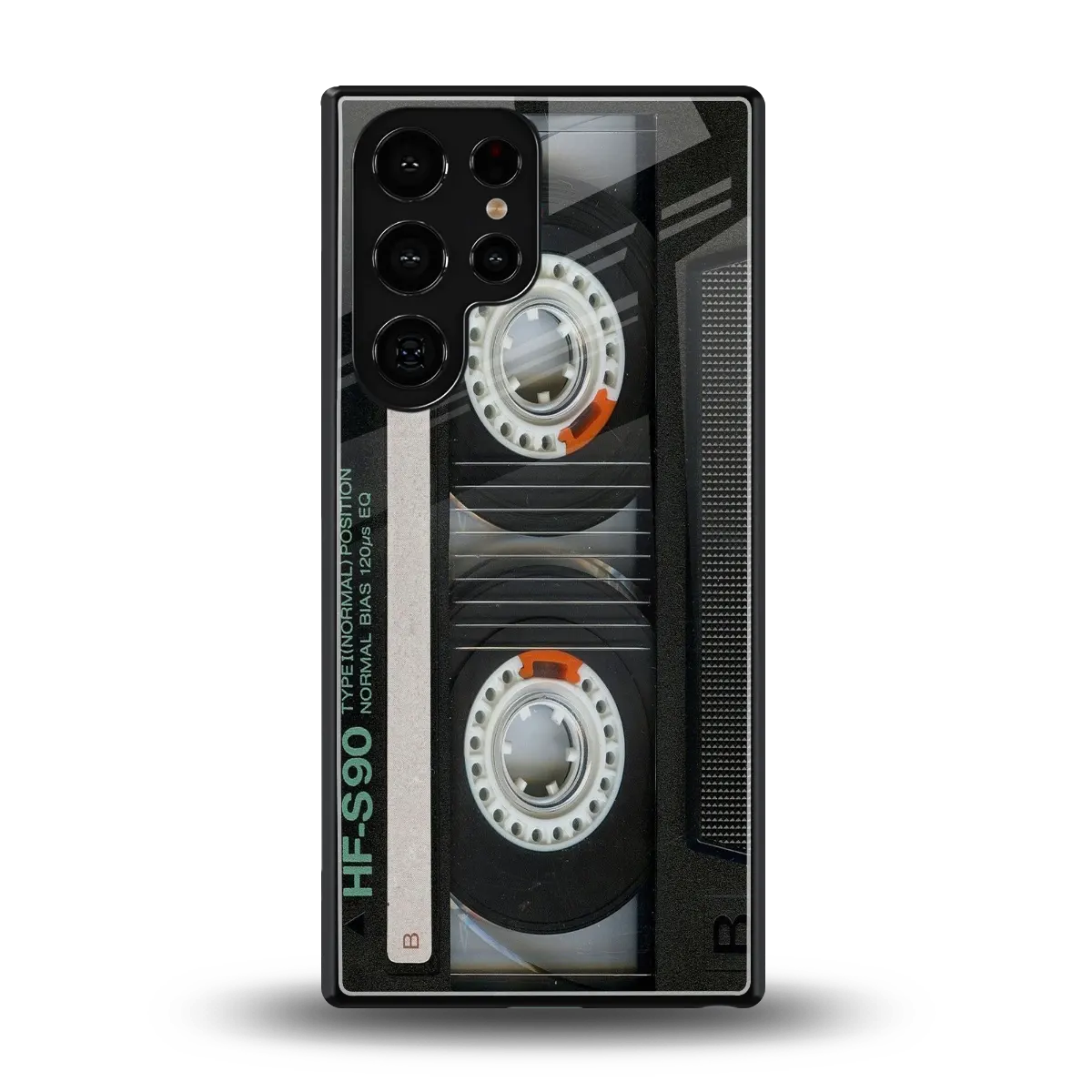 Cassette Tape back phone cover | glass case for samsung galaxy s26 ultra