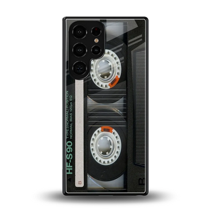 Cassette Tape back phone cover | glass case for samsung galaxy s26 ultra