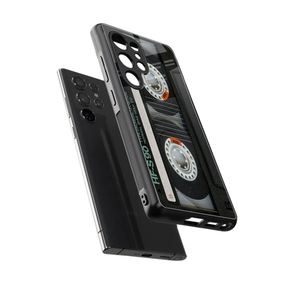 Cassette Tape sleek samsung galaxy s26 ultra cover with tempered glass back and TPU edges
