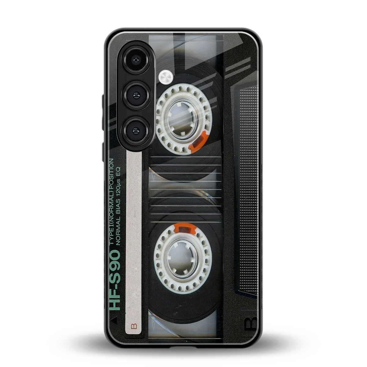 Cassette Tape back phone cover | glass case for samsung galaxy s24 plus