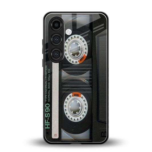 Cassette Tape back phone cover | glass case for samsung galaxy s24