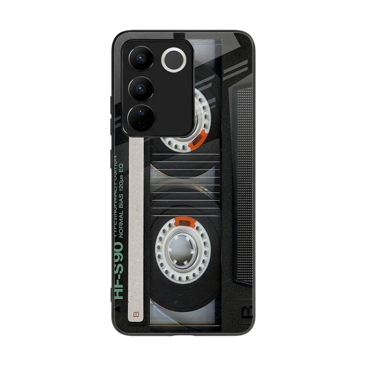Cassette Tape back phone cover | glass case for vivo v27 5g