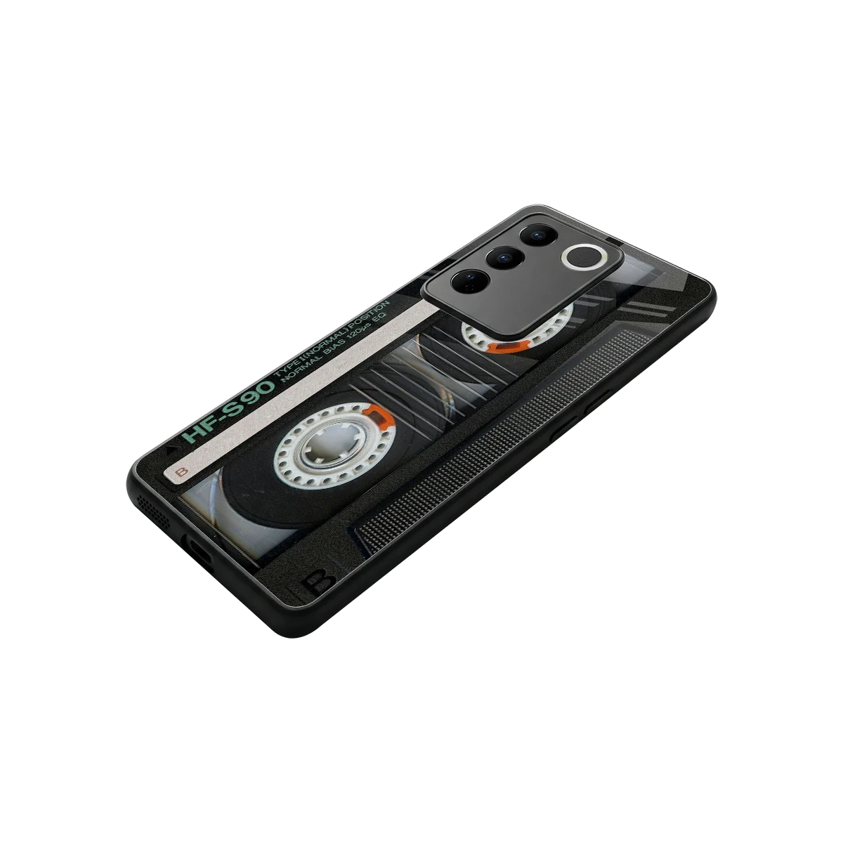 Cassette Tape stylish phone case for vivo v27 5g | glossy glass and slim fit
